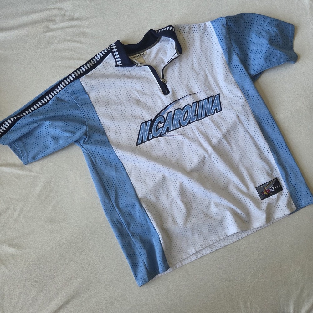 Vintage North Carolina Tar Heels Blue and white rap style football jersey 3XL